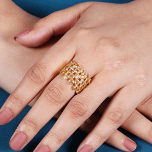 Anillo de Plata de Ley 925 en Oferta, Chapado en Oro de la Mejor Calidad, Hecho a Mano con Piedra Preciosa de Citrino Natural para Bodas - Product Image 2