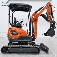 Mini-pelleuse certifiée CE NIMBUS 21MPa avec système hydraulique polyvalent pour la construction résidentielle