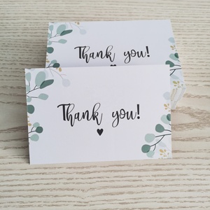 Biglietto d'invito personalizzato in carta patinata colorata, pieghevole, scrivibile, per auguri e saloni di bellezza - Product Image 4
