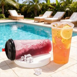 Gobelets en plastique jetables écologiques en PP transparent givré de 260-1000 ml avec couvercles, personnalisables avec logo de mariage, vente en gros d'usine, pour bubble tea - Product Image 2