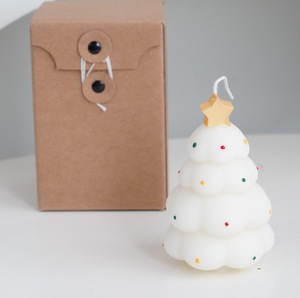 Holiday Creative Christmas Holiday <b>Gift</b> Home Decor Christmas Tree Scented <b>Candles</b> Soy Wax Beeswax - Product Image 6