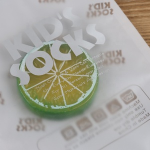 Custom Printed Clear Matte White Kid's Socks Packaging Clothing Underwear Underpants T-Shirt Bags Recyclable Shoes - Product Image 2