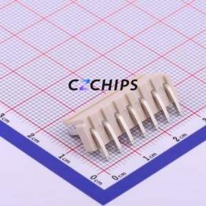 X9396WR-07-46SN Wire-to-Board Pin Header Bent Lead Through Hole,P=3.96mm Connector 1x7P 3.96mm Right Angle Insert VH - Product Image 2