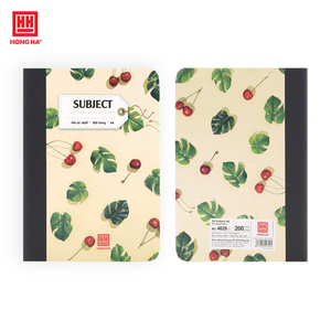 HONGHA Subject Notebook Paper Hardcover Thread Sewing Bound <b>A4</b> (210x297mm) Lightweight Composition Book 200 Pages <b>Lamination</b> - Product Image 4