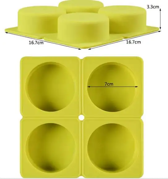 Di alta Qualità Su Ordinazione Cerchio Food Grade Handmade 3D FAI DA TE Del Silicone Bar di Sapone Stampi