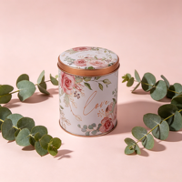 Boîte de rangement en métal multifonctionnelle moderne, impression brillante, boîtes cadeaux florales pour la Saint-Valentin, le Nouvel An, les mariages, les bonbons, les bijoux
