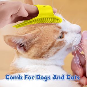 Cepillo de Baño para Mascotas, Perros y Gatos, con Asa Ajustable de Goma, para Eliminar el Pelo, Limpiar, Calmar y Masajear, Precio de Fábrica - Product Image 3