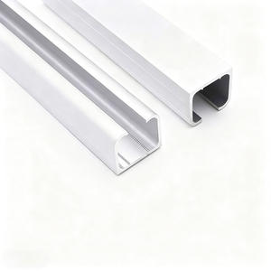 Binari scorrevoli e guide per tende in lega di alluminio anticorrosione moderni con certificazione CE UE per uso alberghiero - Product Image 3