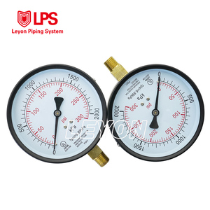 Système de lutte contre l'incendie LEYON FM UL, système de protection incendie, système d'extincteurs, raccordement inférieur en laiton de 4 pouces 1/4'', manomètre de pression incendie - Product Image 4