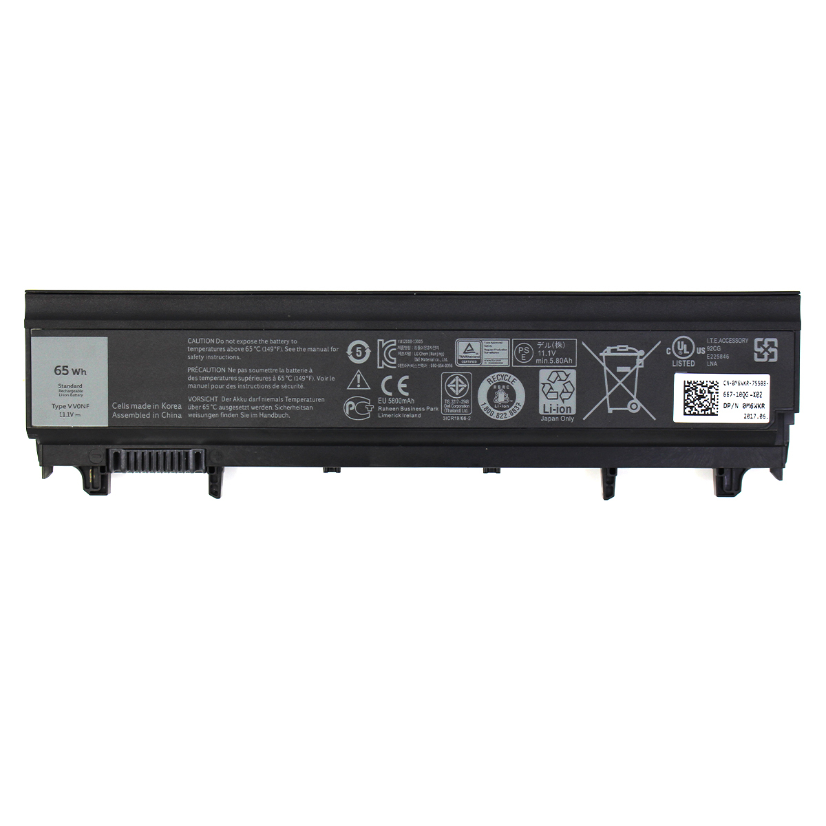 Genuine Notebook <strong>Battery</strong> VV0NF 11.1V 60Wh 6 Cell Rechargeable <strong>Battery</strong> for <strong>Dell</strong> <strong>E5440</strong> E5540 E5541