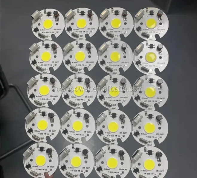 2 ans de garantie, panneau de puce dob pour spot lumineux LED 120-130lm, module COB 7W