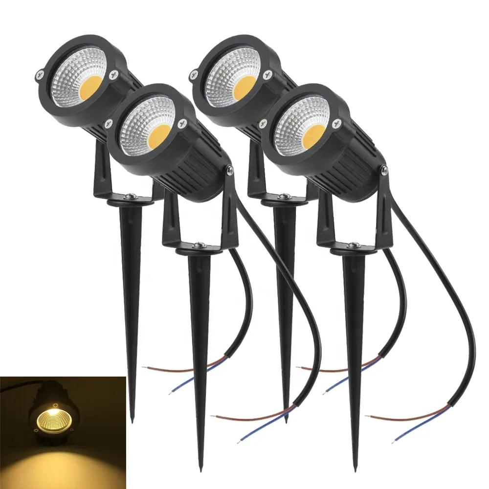 6W 9W IP65 Ngoài Trời Không Thấm Nước RGB Đa Màu Sắc Cảnh Quan Ánh Sáng Sân Vườn LED COB Spike Ánh Sáng Tại Chỗ Với RF Điều Khiển Từ Xa