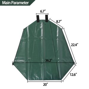 Sac d'arrosage à dégagement lent en PVC robuste de 20 gallons pour arbres et arbustes Sac d'égouttement d'irrigation pour l'entretien du jardin - Product Image 4