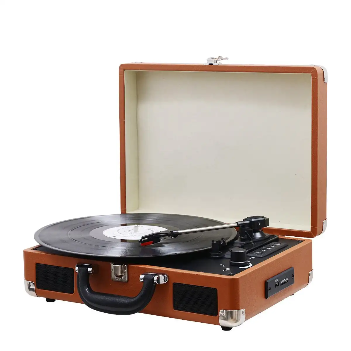 phonographe retro speaker vintage radio small size player white retro gramophone