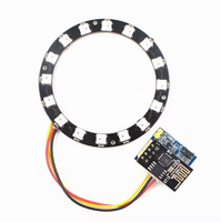 ESP8266 ESP-01 Modul Pengontrol LED RGB WS2812 WS2812B 5050 16 Bit Cincin Lampu