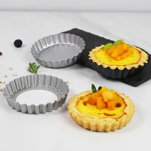 Moule à tarte cannelé <span class=keywords><strong>de</strong></span> 4 pouces en métal en vrac Moule à pâtisserie pour tarte aux fruits français - Product Image 6
