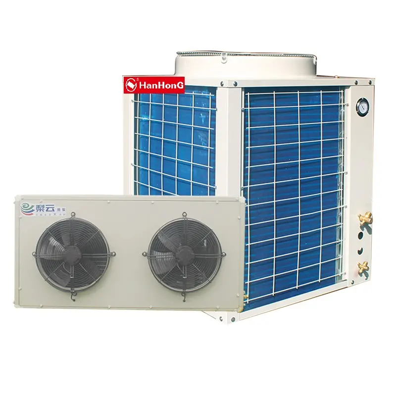 Split Type Heat Pump air to Air Heater for greenhouse poultry house air conditioner