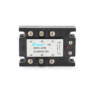 High Power 3 Phase SSR3 Solid State Automatic Switches 5A 10A 80A Relay Module Dc Control Dc Ssr