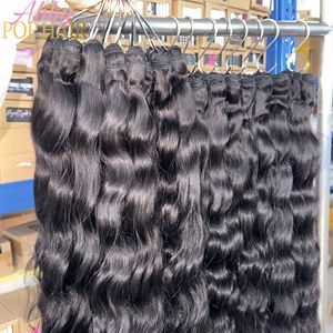 Wave naturale extension capelli umani all'ingrosso fabbrica cuticola 100% allineata capelli vergini birmano ricci vietnamiti - Product Image 3