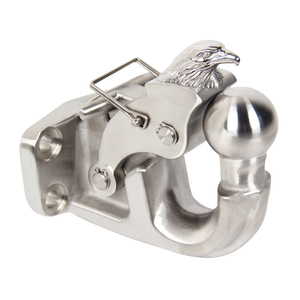 Pièces de <span class=keywords><strong>remorque</strong></span> usinées CNC, motif tête d'aigle personnalisé pour pare-chocs arrière de voiture, accessoires de fixation 85x45mm - Product Image 2