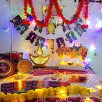 Guirlande lumineuse LED décorative de 2,5 m pour Diwali, lumières décoratives pour Diwali