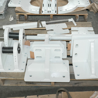 Pièces de soudure en tôle pour base d'équipement industriel, cadre structurel soudé sur mesure de précision, robuste, avec trous percés