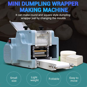 Machine à pâte pour raviolis et rouleaux de printemps, idéale pour l'hôtellerie et l'industrie alimentaire, 220 V, pour feuilles de pâte rondes et carrées, usage domestique - Product Image 5