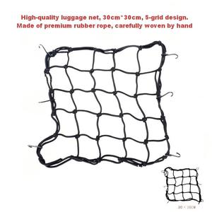 Rete Portaoggetti <span class=keywords><strong>per</strong></span> Casco <span class=keywords><strong>Moto</strong></span> 30x30cm con 6 Ganci e 4 Griglie - Product Image 3