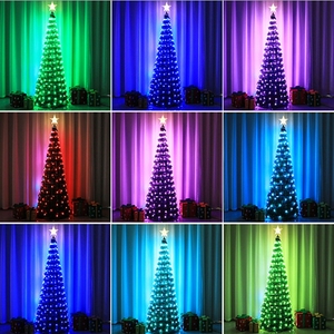 Smarte Mehrfarbige Lichterkette, Ideal für Weihnachtsbäume, Neues Stern-Design, 180cm Groß, <span class=keywords><strong>Twinkly</strong></span> App-Steuerung - Product Image 2