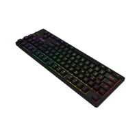 Clavier de jeu sans fil rechargeable Aikun GX390WR 2.4G, rétroéclairage dynamique arc-en-ciel, 90 touches, interrupteurs en caoutchouc, compatibilité multi-OS
