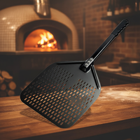 Pelle à pizza perforée 14 "pelle professionnelle en aluminium anodisé spatule de cuisson outils à pizza peler pour la cuisson de pizza 34CM