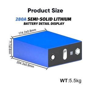 Batterie <span class=keywords><strong>de</strong></span> stockage d'énergie 12000 cycles 280AH, cellule LiFePO4 3.2v, batteries solaires au lithium-ion prismatiques, batteries semi-solides 280Ah - Product Image 2