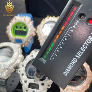 Nouveaux styles en vrac lunette de montre VVS Moissanite boîtier de montre en diamant GA2100 DW6900 montre lunette bande passe testeur de diamant - Product Image 3