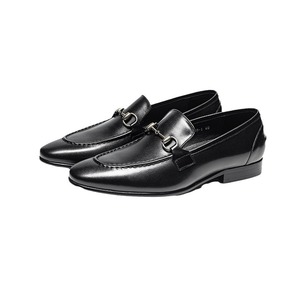 Chaussures d'hiver pour hommes en cuir véritable, élégantes et luxueuses, à bout rond/fermé, à enfiler, solides, style Oxford haut de gamme, antidérapantes - Product Image 2