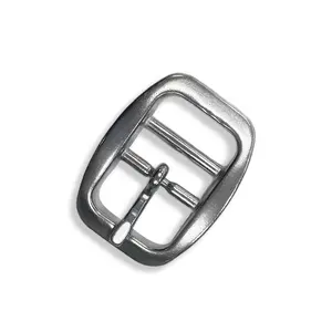 Buckle High Quality Adjustable Stainless Steel Double Bar Belt Pin Buckle For Pet Dog Collar