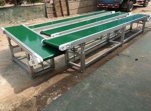 TOSHINE fabrika özelleştirme paslanmaz çelik PU yeni anti-statik yeşil düz konveyör sistemi tasarım gıda sınıfı özelleştirilebilir - Product Image 4