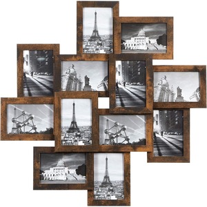 Collage Picture <b>Frame</b> 4x6 <b>Wall</b> Decoration Handmade Rectangular Photo <b>Frame</b> Set Living Room Bedroom Study - Product Image 1