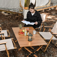 Chaise pliante en aluminium Kermit Design avec accoudoirs, chaise pliante légère et portable pour le camping, la pêche, le pique-nique, la plage