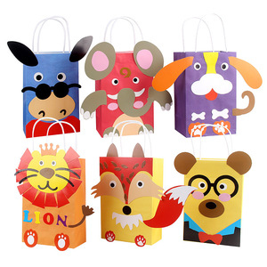 Bolsas <span class=keywords><strong>de</strong></span> Regalo <span class=keywords><strong>de</strong></span> Papel Kraft con Diseño <span class=keywords><strong>de</strong></span> Animales <span class=keywords><strong>de</strong></span> la Selva, León, Safari, Zoológico, <span class=keywords><strong>para</strong></span> <span class=keywords><strong>Fiestas</strong></span> <span class=keywords><strong>de</strong></span> <span class=keywords><strong>Cumpleaños</strong></span> Infantiles - Product Image 5