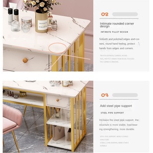Mesa de Manicura Doble de Lujo con Estilo Japonés para Salón de Uñas, Precio al por Mayor, Modelo MK Popular entre Celebridades de Internet - Product Image 3
