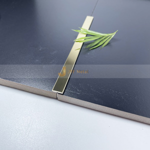 Perfil en T Minimalista de Acero Inoxidable EX512 para Paredes y Pisos, Línea Decorativa en Forma de T para Interiores, Diseño de Pared para Hoteles y Villas - Product Image 2