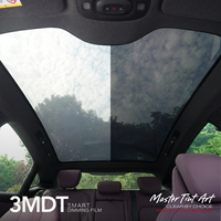 Película de Tinte Eléctrico Negra 3MDT para Ventanas de Auto Xiaomi SU7, Película Inteligente de Privacidad para Techo Solar