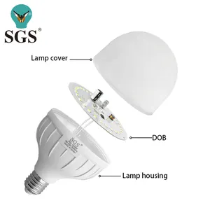 Économie d'énergie Nouveau design E27 Led DOB T Ampoule Boîtier en aluminium 14W 21W 28W 35W 42W Skd Ampoule Matière première ampoule led