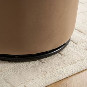 Sedia Girevole a Pozzetto Imbottita in Tessuto di Velluto dal Design Moderno per <span class=keywords><strong>Sala</strong></span> <span class=keywords><strong>da</strong></span> <span class=keywords><strong>Pranzo</strong></span> e Soggiorno - Product Image 6