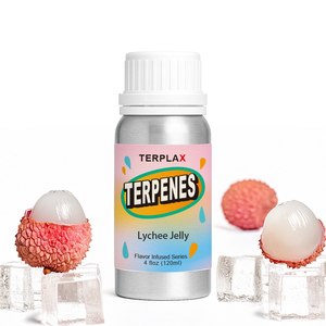 Concentrado de Terpenos Botánicos Naturales TERPLAX, Sabor a Gelatina de Lichi, Infusión de Sabor a Tabaco, 99.5%-100% de Pureza, 4 Onzas Líquidas, 120 ml - Product Image 1
