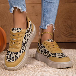 Scarpe Sportive Casual da Donna 2026 Traspiranti Antiscivolo con Plateau e Lacci, <span class=keywords><strong>Tendenza</strong></span> Moda, Comode e Piatte - Product Image 2