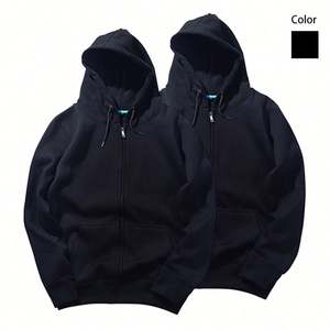 Sudaderas con capucha extragrandes de diseño de alta calidad para hombre, personalizadas al por mayor, con bordado recortado, estilo lavado para otoño - Product Image 1