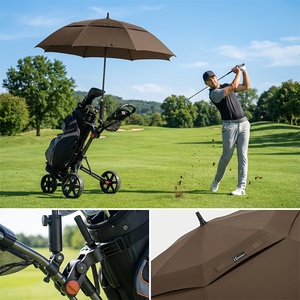 Parapluie de golf YuBo surdimensionné de 34 pouces à double couche ventilé, coupe-vent, parapluie droit, cadeaux d'affaires avec diamètre ouvert de 150 cm - Product Image 2
