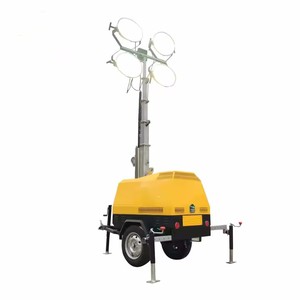 Bóng đèn Halogen tháp ánh sáng di động 6KW với nâng thẳng đứng 7M cho các hệ thống năng lượng mặt trời NGOÀI LƯỚI - Product Image 1