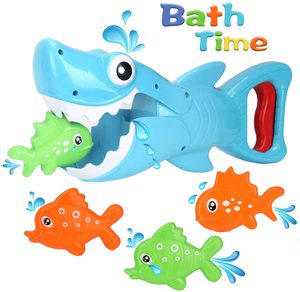 Ensemble de jouets de bain animaux requin baleine poissons pour enfants - Product Image 1